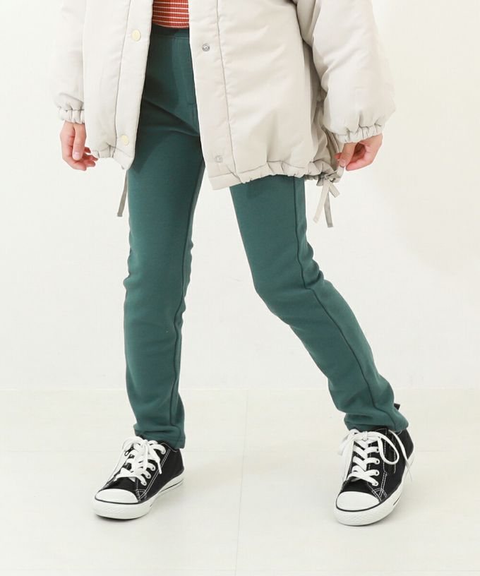 日本 devirock - RICH WARM 保暖裏毛合身長褲-深綠