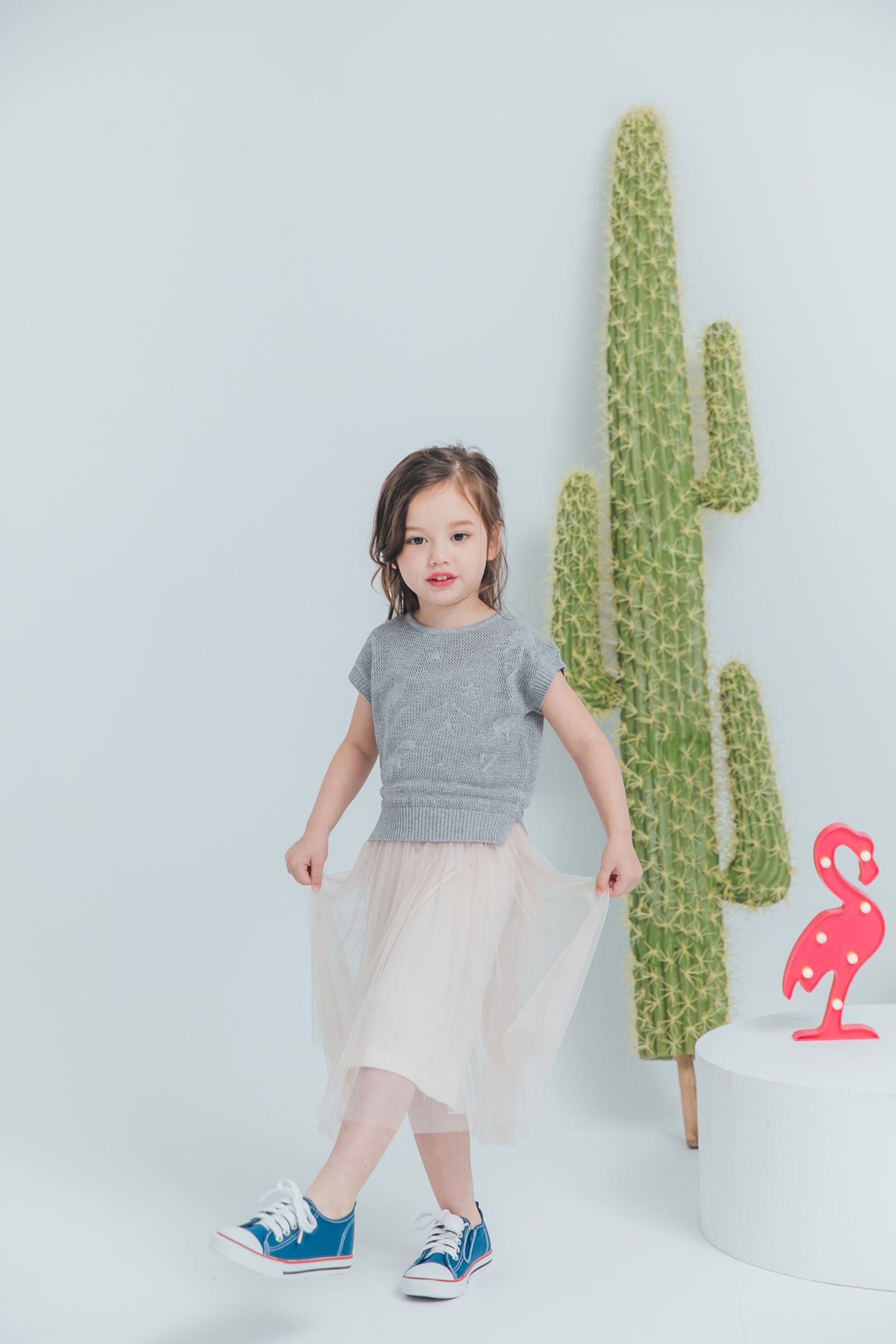 Peachy - 北鼻款*獨家訂製綿柔連身紗裙-細肩帶連身款-氣質杏