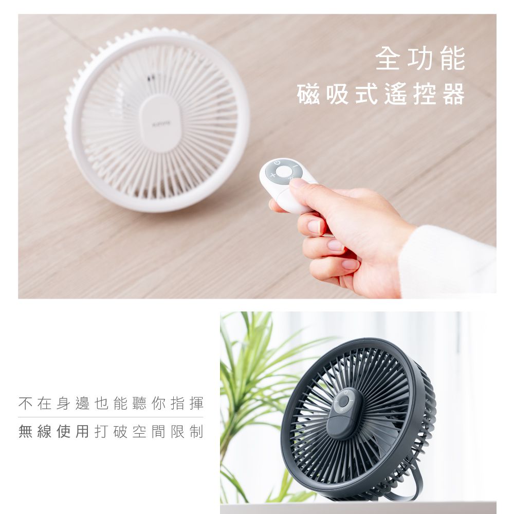 KINYO - 無線遙控LED吊扇-白色-UF7065W