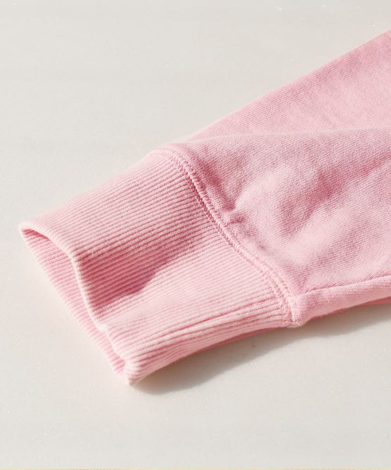 日本 zootie - 100%棉  百搭圓領薄長袖上衣-柳橙橘