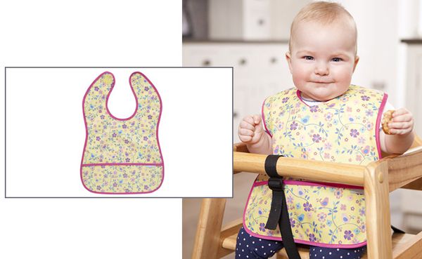 英國 JoJo Maman BeBe - 無袖圍兜-黃色花園 (單一尺寸)