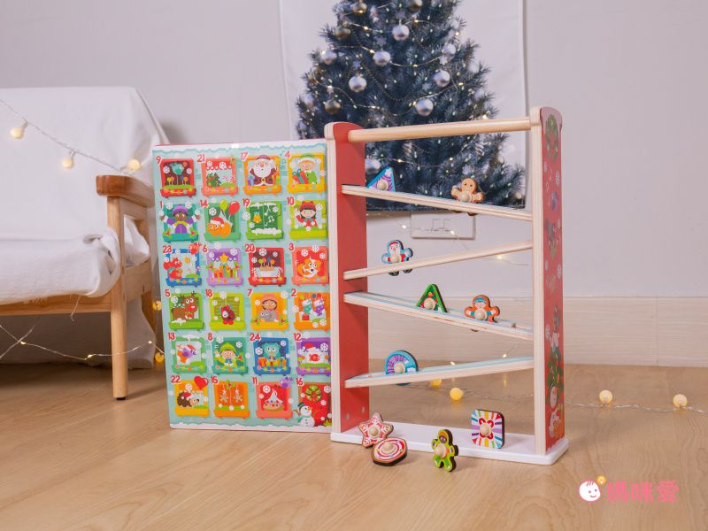德國 Hape - Christmas Roller Coaster 聖誕倒數月曆-滾輪軌道