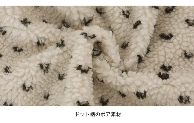 日本 BLUE EAST - 滿版愛心泰迪毛絨溫暖長袖上衣-米白 (M)