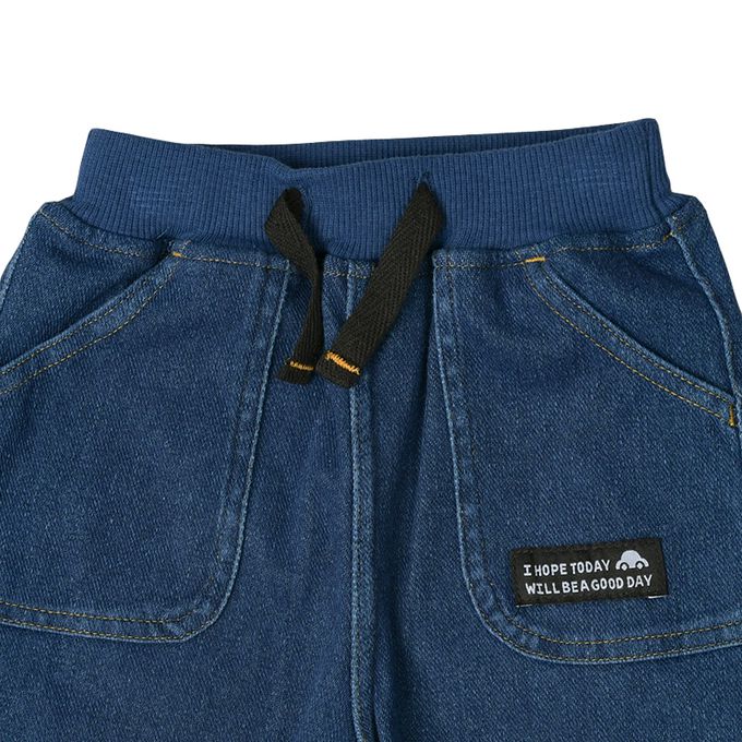 akachan honpo - 10分束口褲-深藍色