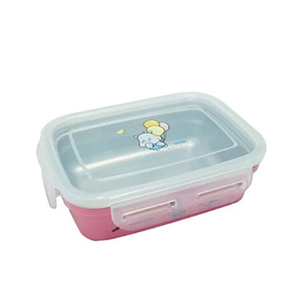 唐榮抗菌 - 抗菌嬰幼兒方形餐盒-粉色