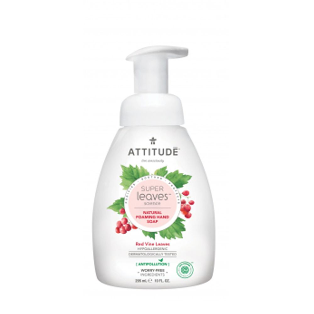 加拿大 ATTITUDE 艾特優 - Super leaves泡沫洗手乳-紅色藤葉-(效期:2021/09/17)-295ml