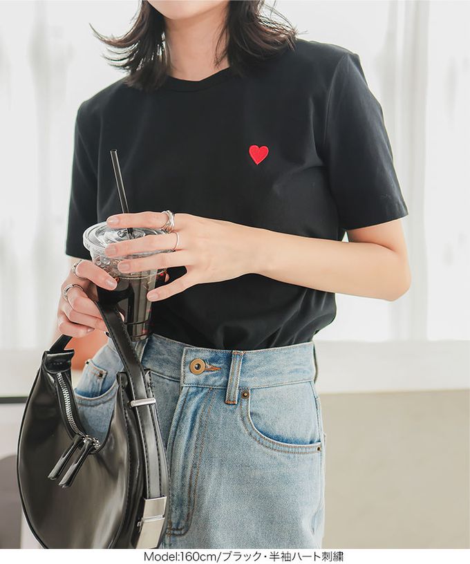 日本 Kobe Lettuce - 小亮點設計短袖上衣-白 (珍珠領口)