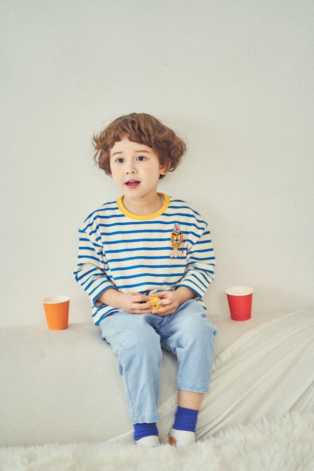 韓國 Mimico - 彩色毛毛獅哈倫褲-天藍