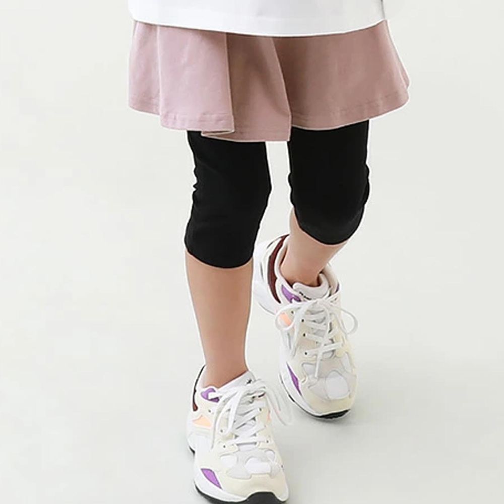 日本 devirock - 活力百搭內搭褲裙(6分丈)-素色-淺粉