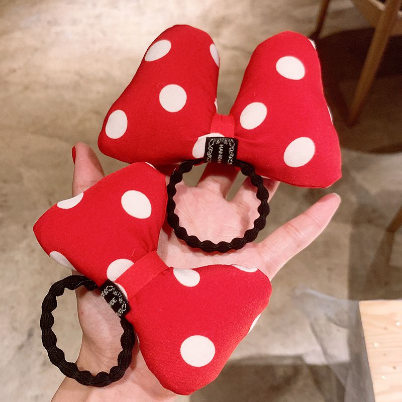 立體蝴蝶結兒童髮夾-紅色