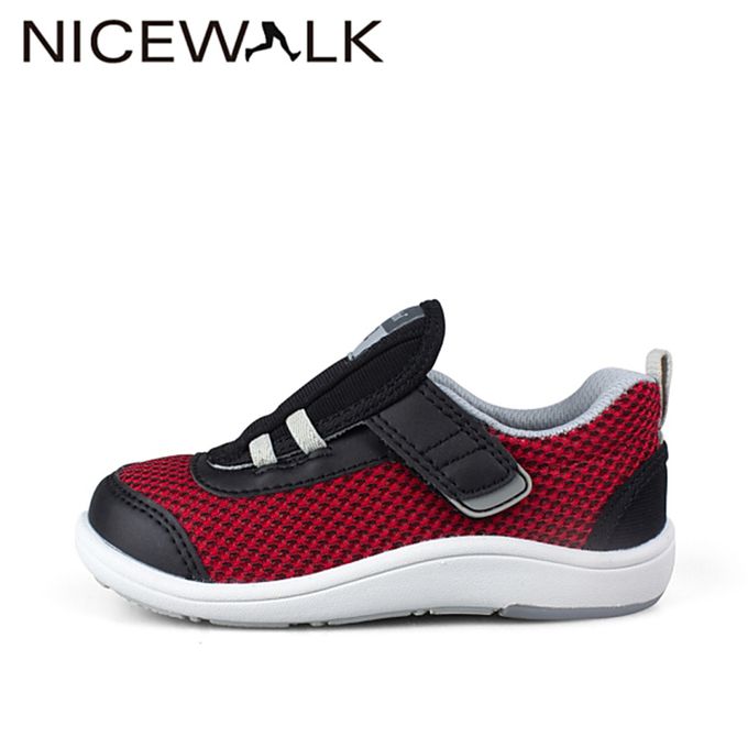 日本 Combi - COMBI醫學級NICEWALK兒童成長機能鞋(寶寶段)-休閒鞋-紅