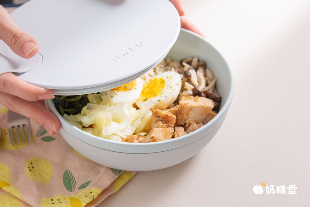 美國 W&P - 綁帶扣 陶瓷餐盒-奶油白-1L