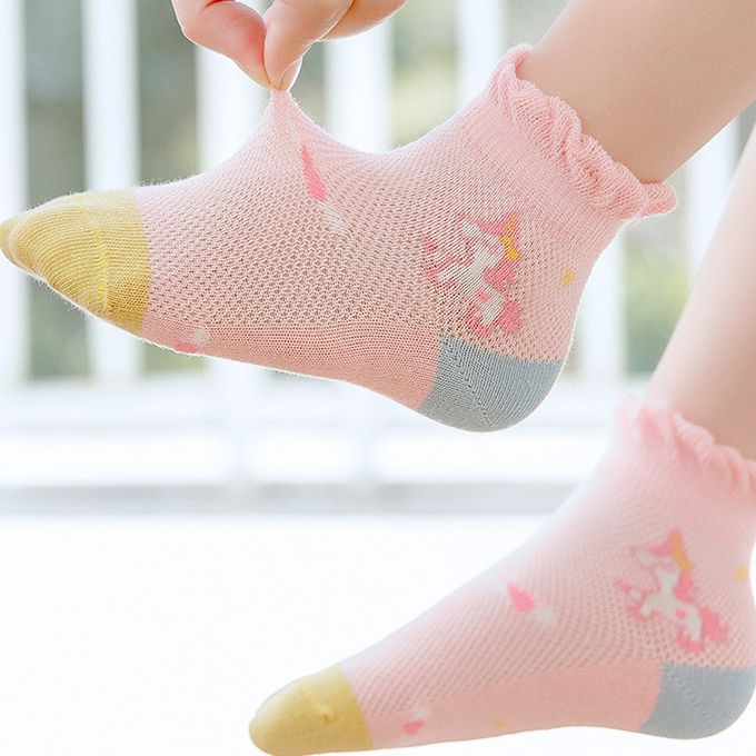 腳ㄚ子 - 幼/兒童透氣網眼襪 童襪 襪子 棉襪 兒童襪-童話世界
