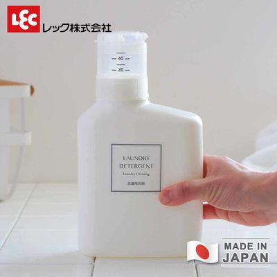 日本 LEC - 日本製按壓計量補充瓶 1000ml 洗劑/清潔補充容器-3入組