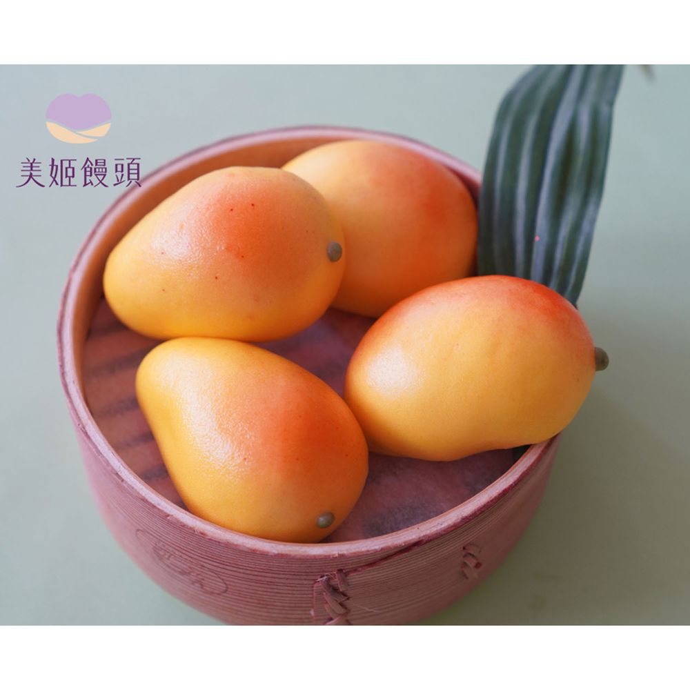 美姬饅頭 - 仿真芒果鮮乳造型紫薯包-6入-50g/顆