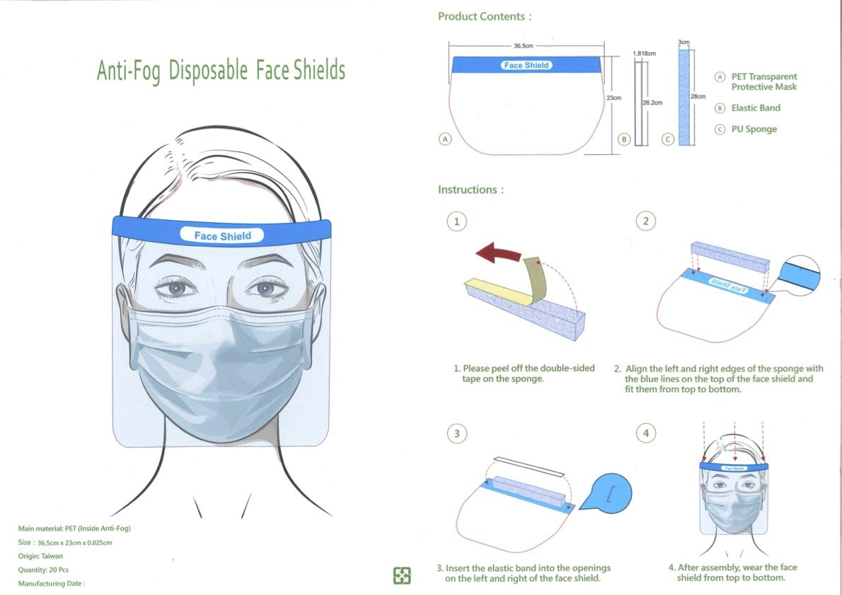 Descleanman® - 防護面罩-須自行DIY組裝 (非醫療用品)