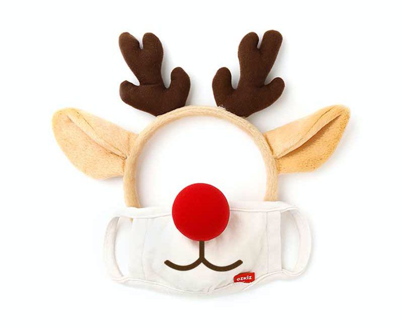 韓國 OZKIZ - 聖誕節變裝道具-魯道夫髮箍+口罩 (Free)