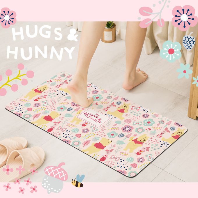 收納王妃 - 迪士尼 Disney【古典奇奇蒂蒂】軟式珪藻土吸水地墊 浴室地墊 腳踏墊 吸水墊80X38X0.5cm