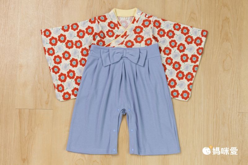 日本服飾代購 - 日本傳統袴/和服(連身衣式)-蒲公英花紋-暖黃 (90)