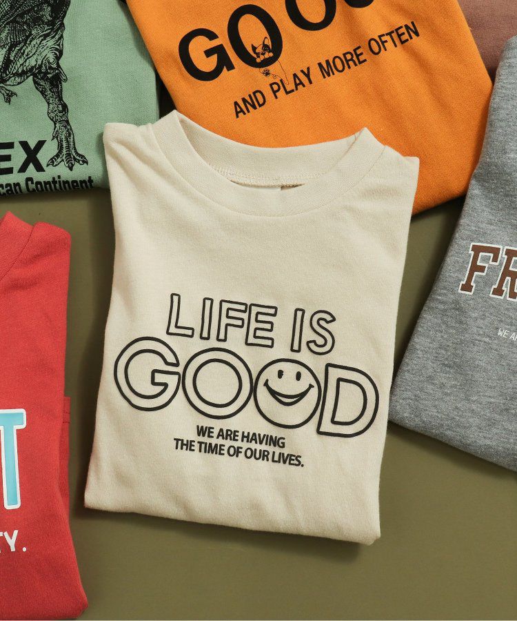 日本 BREEZE - 百搭舒適圓領薄長袖上衣-GO OUT-摩卡