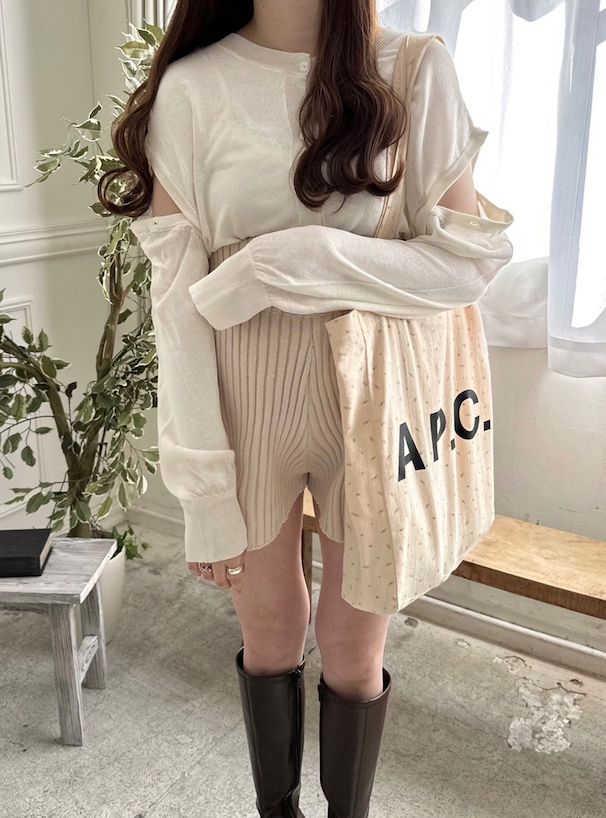 日本 GRL - 2WAY嫘縈混泡泡袖薄外套-奶油黃 (F)