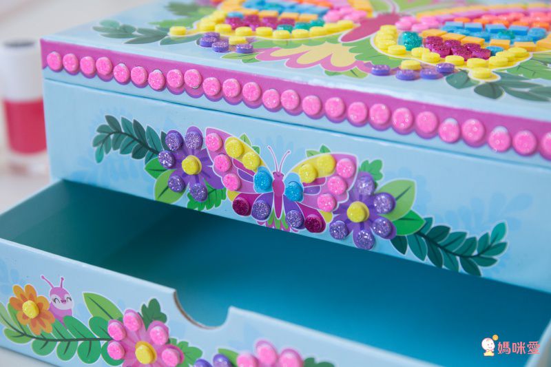 加拿大 Sticky Mosaics - 馬賽克拼貼-珠寶收藏盒-821 pcs