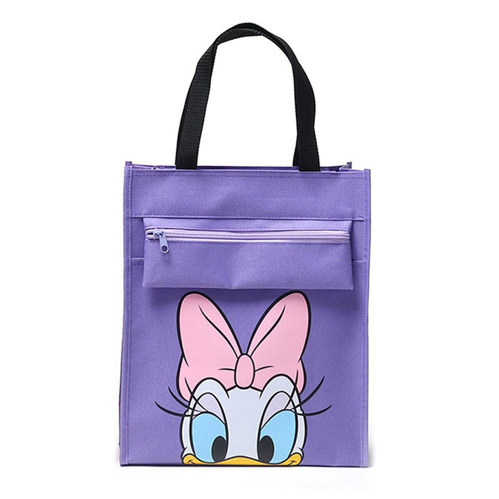 大容量手提袋/補習袋-卡通人物黛絲-紫色