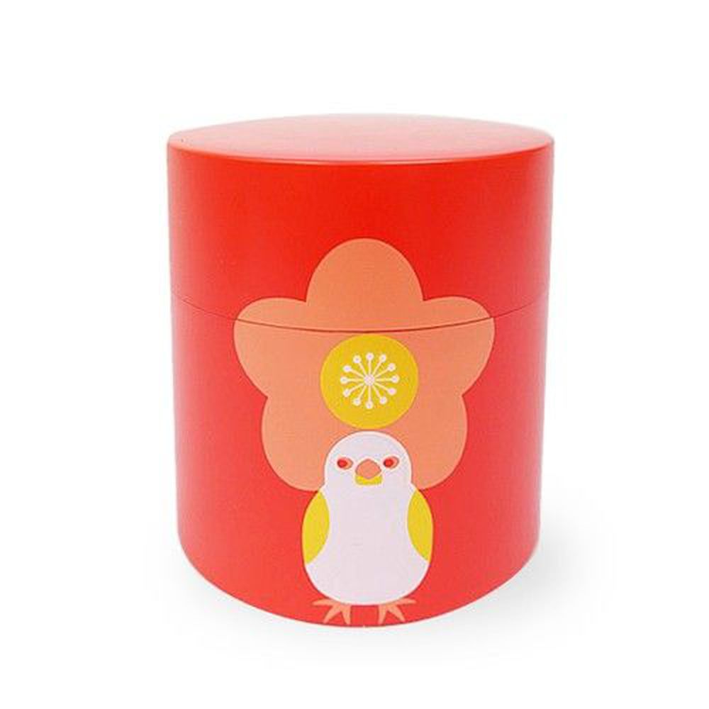 日本HAKOYA - kotoritachi日本製高原綾設計款茶葉罐-紅-350ml
