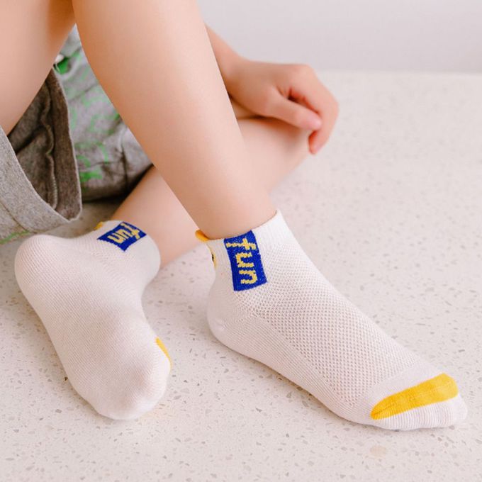 腳ㄚ子 - 幼/兒童透氣網眼襪 童襪 襪子 棉襪 兒童襪-歡暢世界