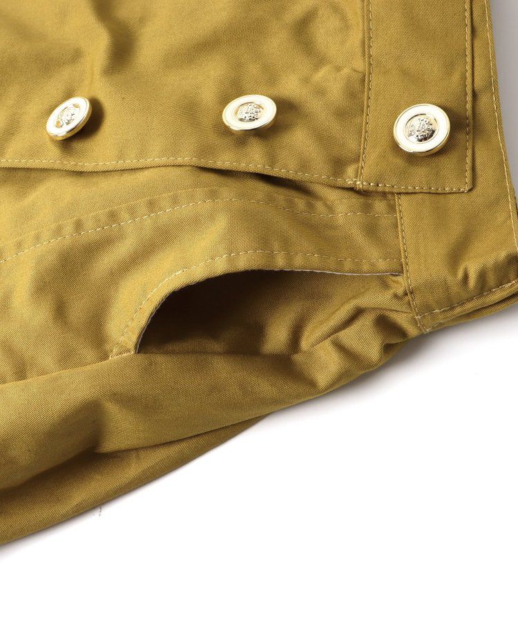 日本 apres les cours - 小奢華金屬鈕扣俏麗褲裙-棕色