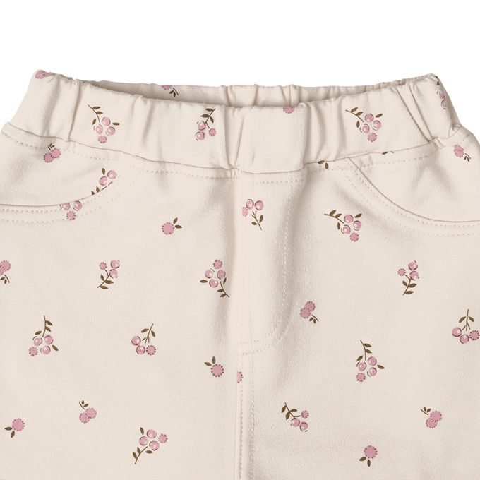 akachan honpo - 10分長經典褲-毛圈內裡 一般合身款-象牙白色