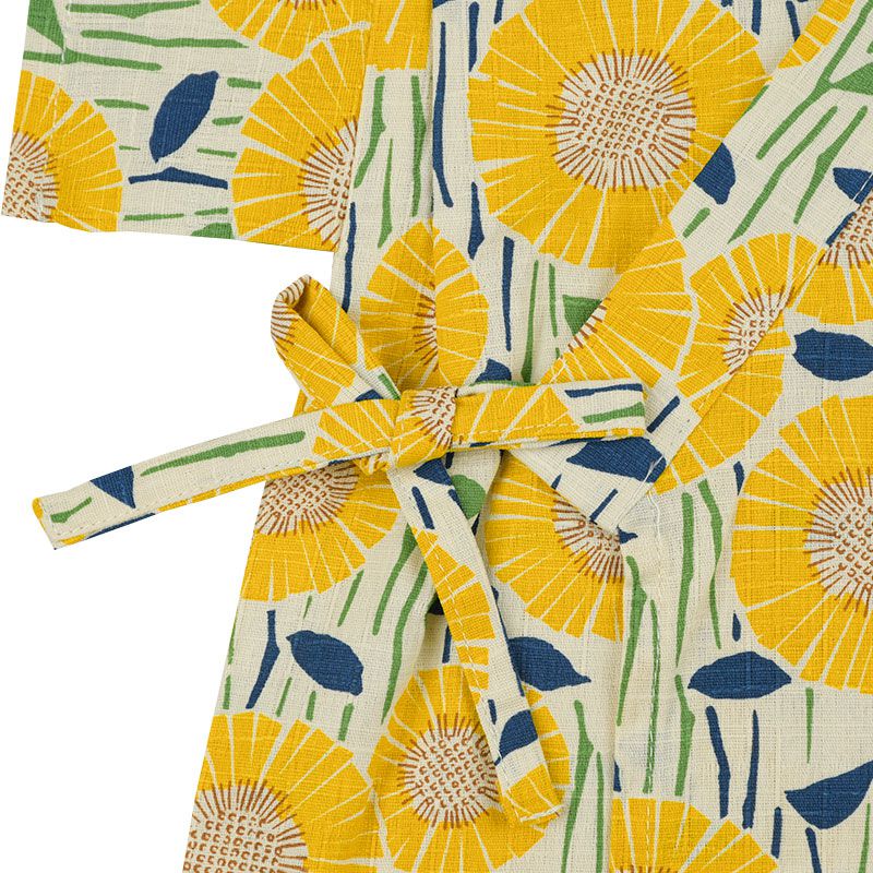 akachan honpo - 兩件式甚平-向日葵-黃色