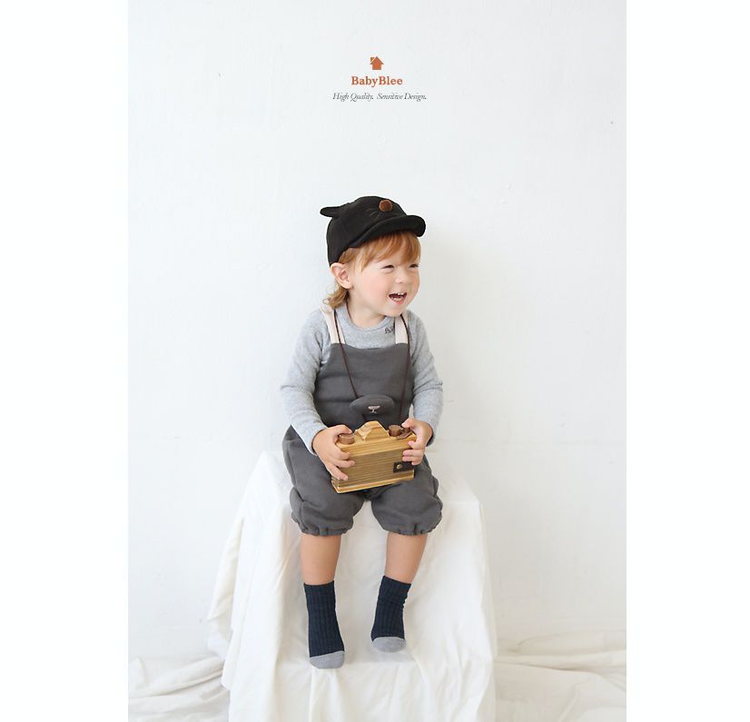 韓國 Babyblee - 小鼠鼻子棒球帽-天藍 (FREE)