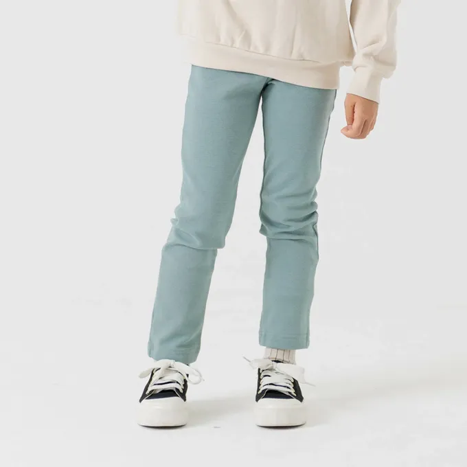 日本 Chil2 - 品牌熱銷 百搭彈力伸縮長褲-磚橘