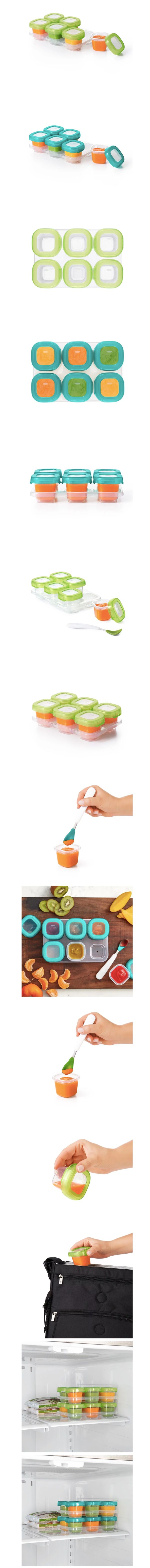 美國 OXO - 好滋味冷凍儲存盒(2oz)-靛藍綠