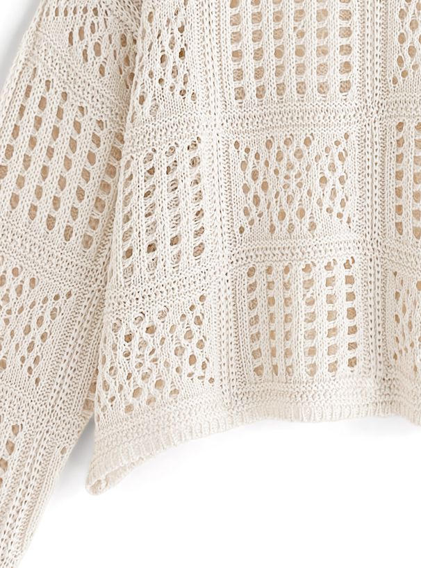 日本 GRL - 春日輕盈雕花鉤針上衣/罩衫 (F)