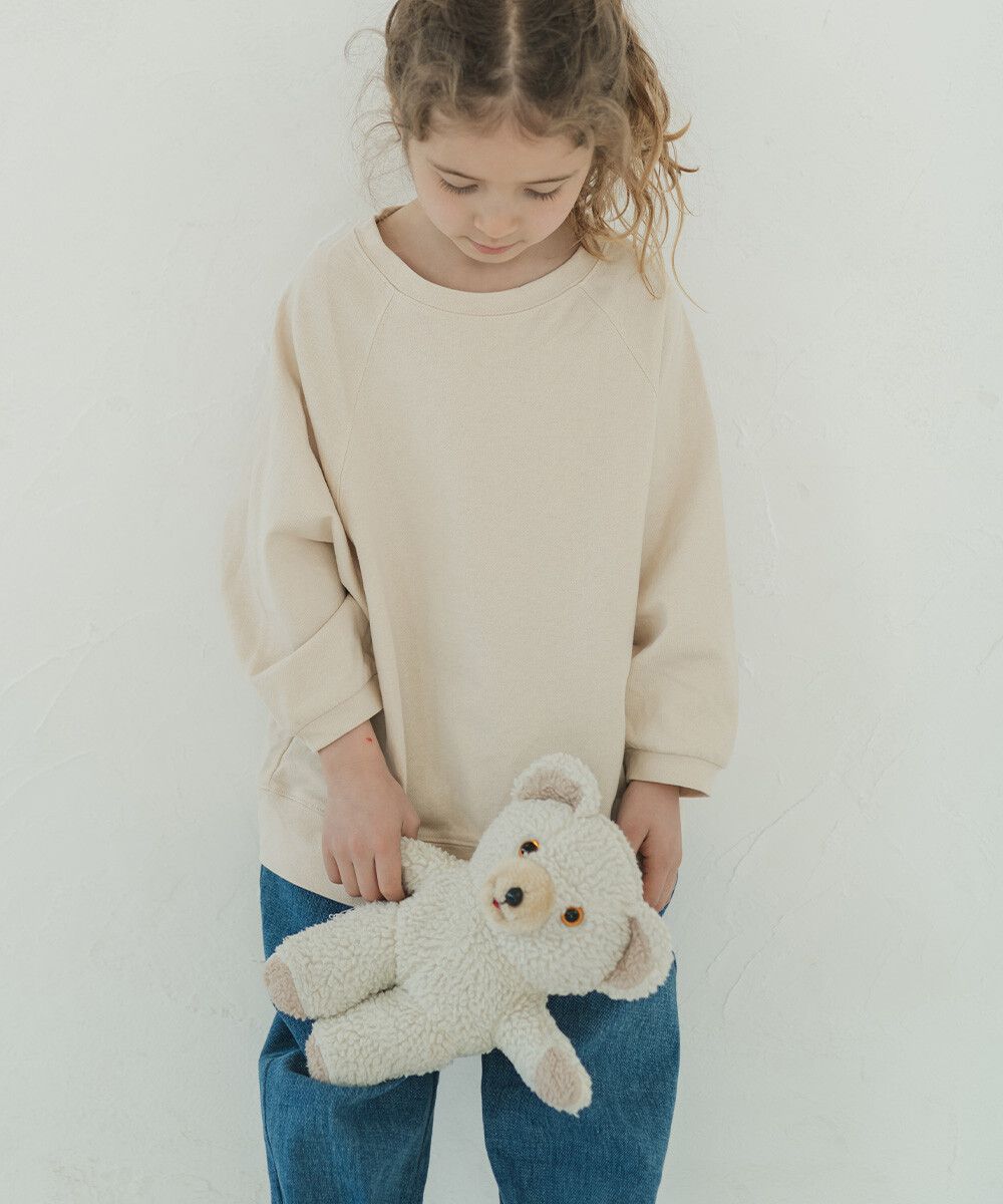 日本 riziere - 純棉Oversize風大學T-象牙白