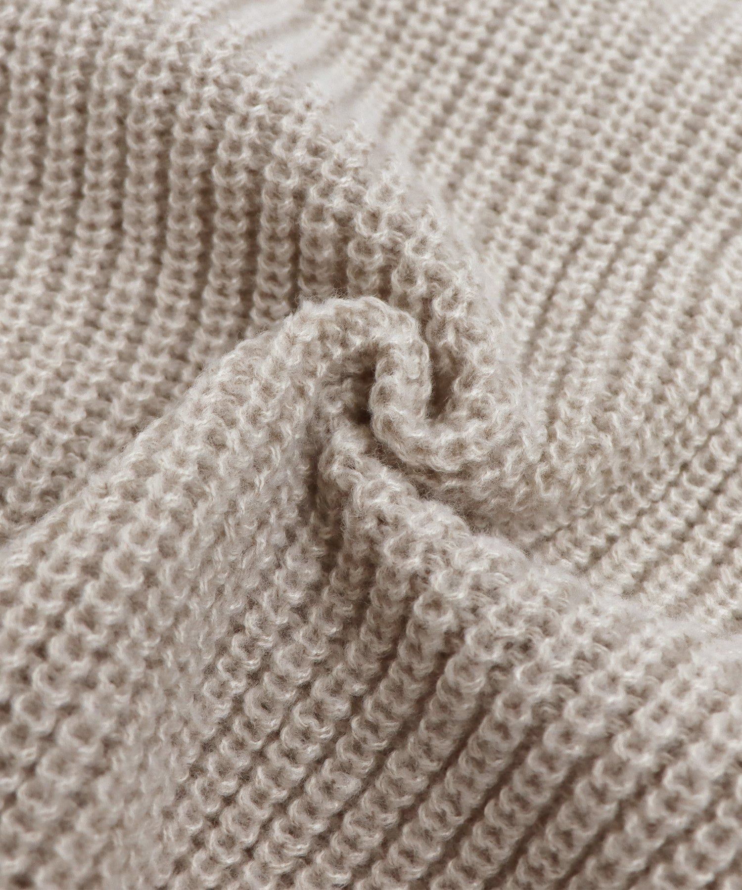 日本 BLUE EAST - 短版圓領羅紋針織薄外套-米杏