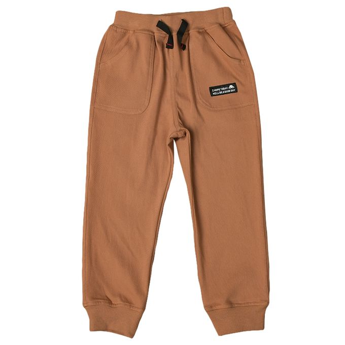 akachan honpo - 10分束口褲-淺卡其色