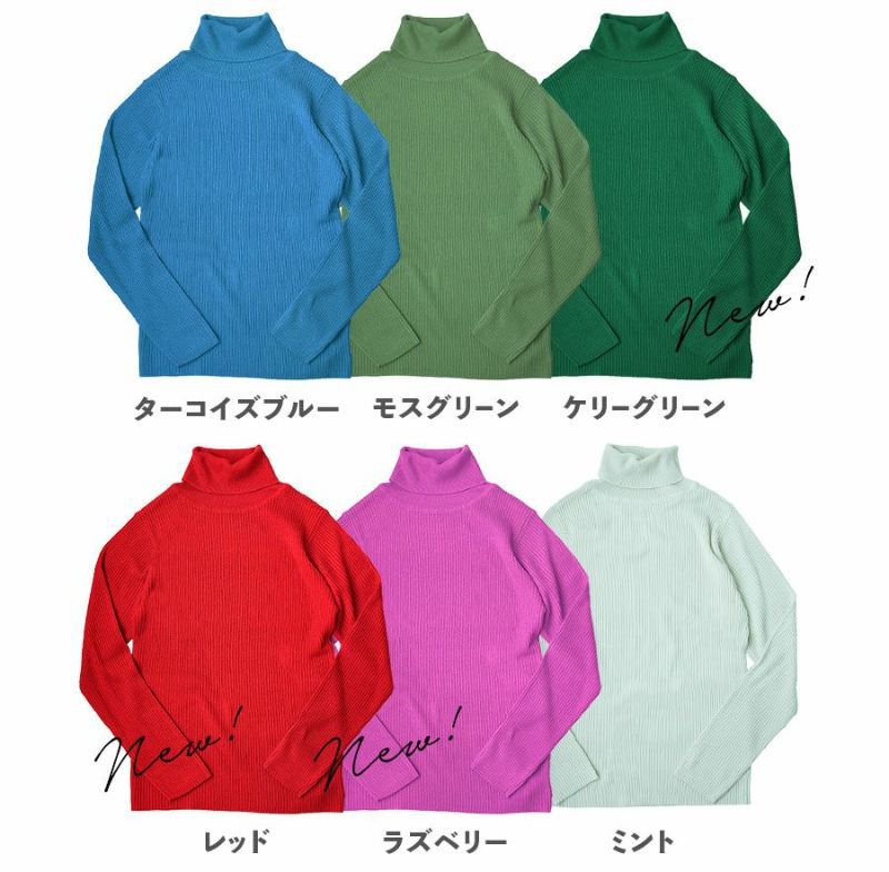 日本 zootie - 舒膚系列 彈性羅紋針織上衣-中高領-黑