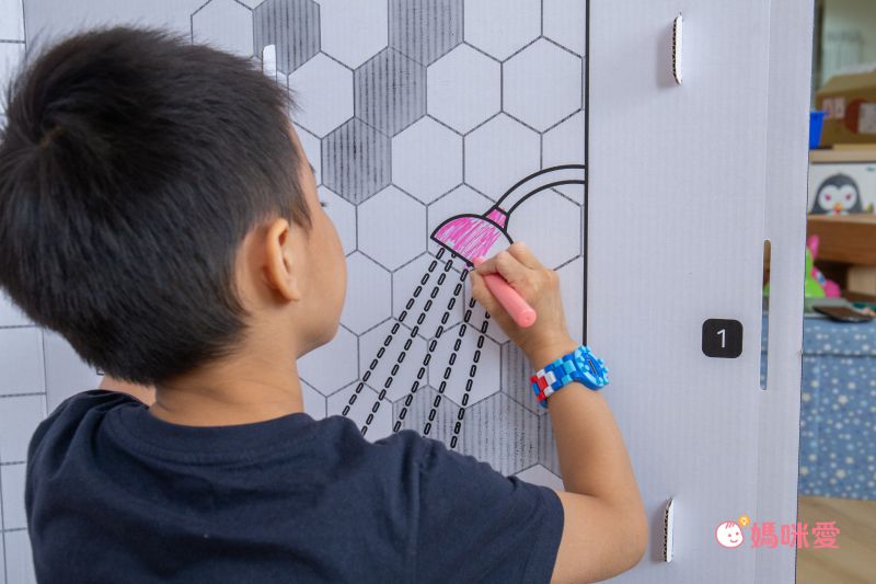 韓國SNOWKIDS - 幼兒馬卡龍水洗彩繪塗鴉筆-6色組 : 潮水藍/玫紅粉/檸檬黃/萊姆綠/芋藕紫/橙柚橘