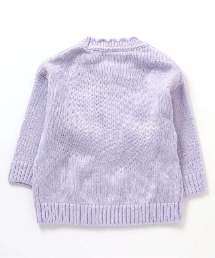 日本 apres les cours - 浪漫設計針織毛衣(可機洗)-小花-卡其