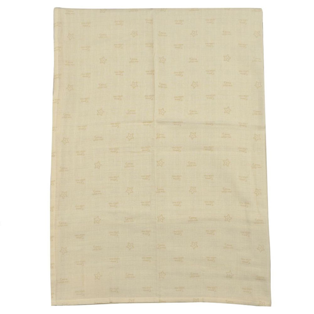 akachan honpo - 柔軟棉紗被-奶油色 (85x115cm)