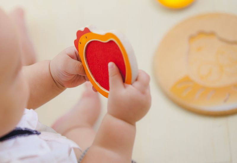 泰國 Plantoys - 雙面立體拼圖-母雞帶小雞