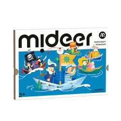 MiDeer - 摺紙藝術DIY遊戲組-航海冒險(防水材質)