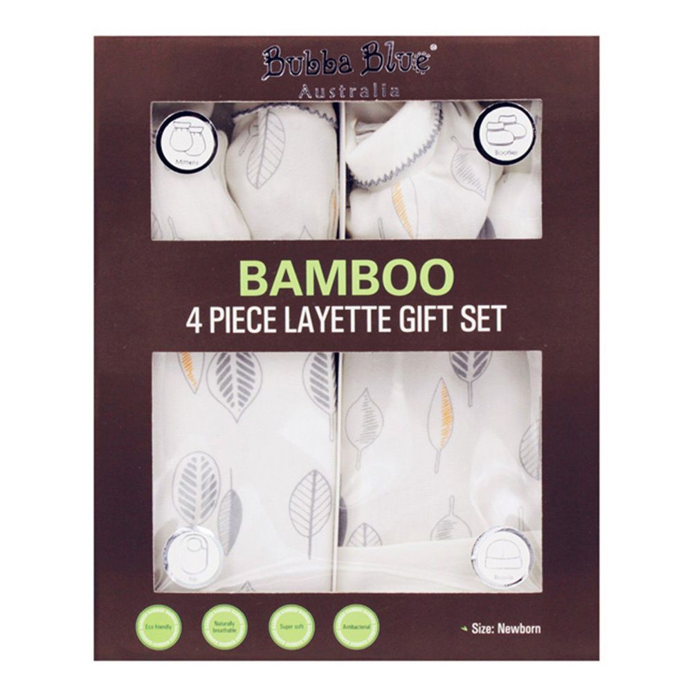 澳洲 BubbaBlue - 竹纖維新生兒禮盒組-葉子