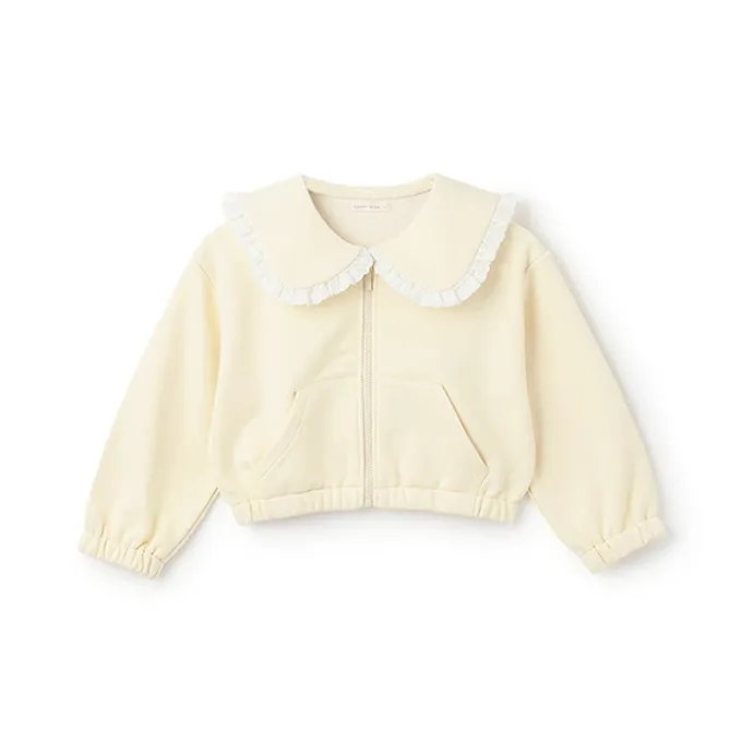 日本 Lycee mine - 可愛水手領荷葉邊外套-粉紅