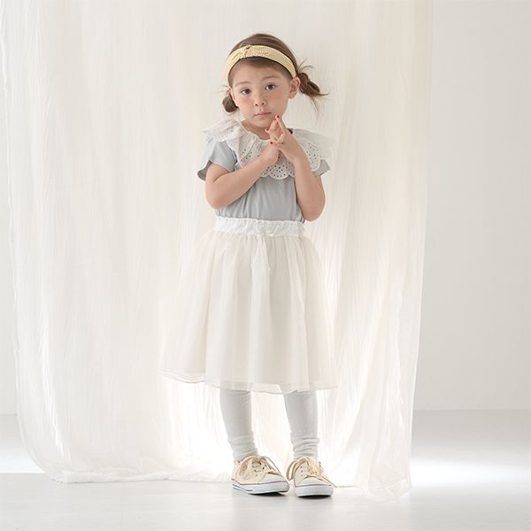 日本 Lycee mine - 搖曳可愛內搭褲紗裙-薄荷綠