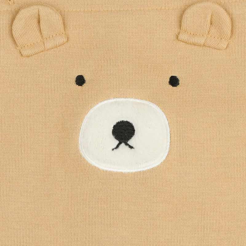 akachan honpo - 男吊帶褲+T恤-淺卡其色