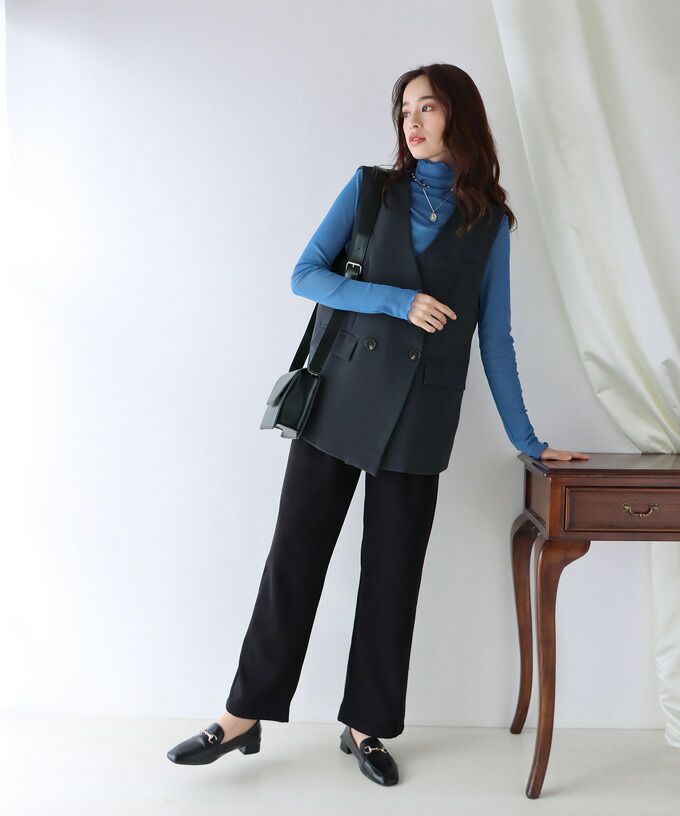 日本 BLUE EAST - 百搭率性西裝背心-黑